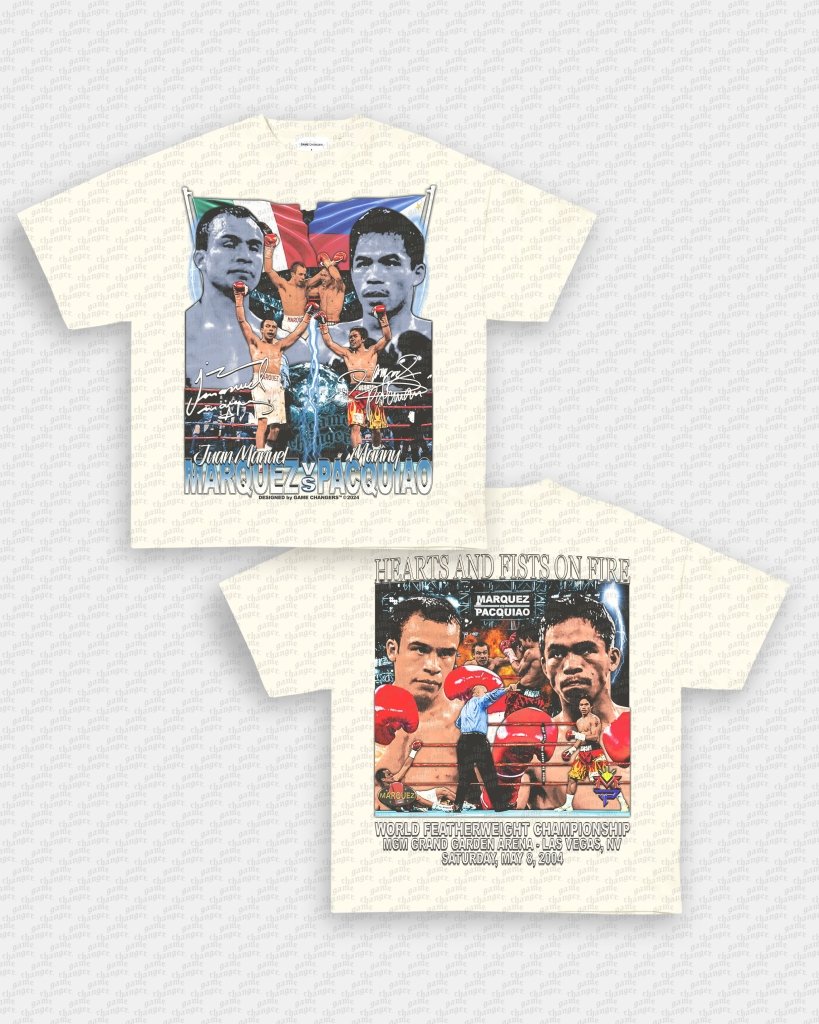 MARQUEZ VS PACQUIAO TEE - [DS] - VIBRAS® VIBRAS - GRAPHIC TEES - GAME CHANGERS