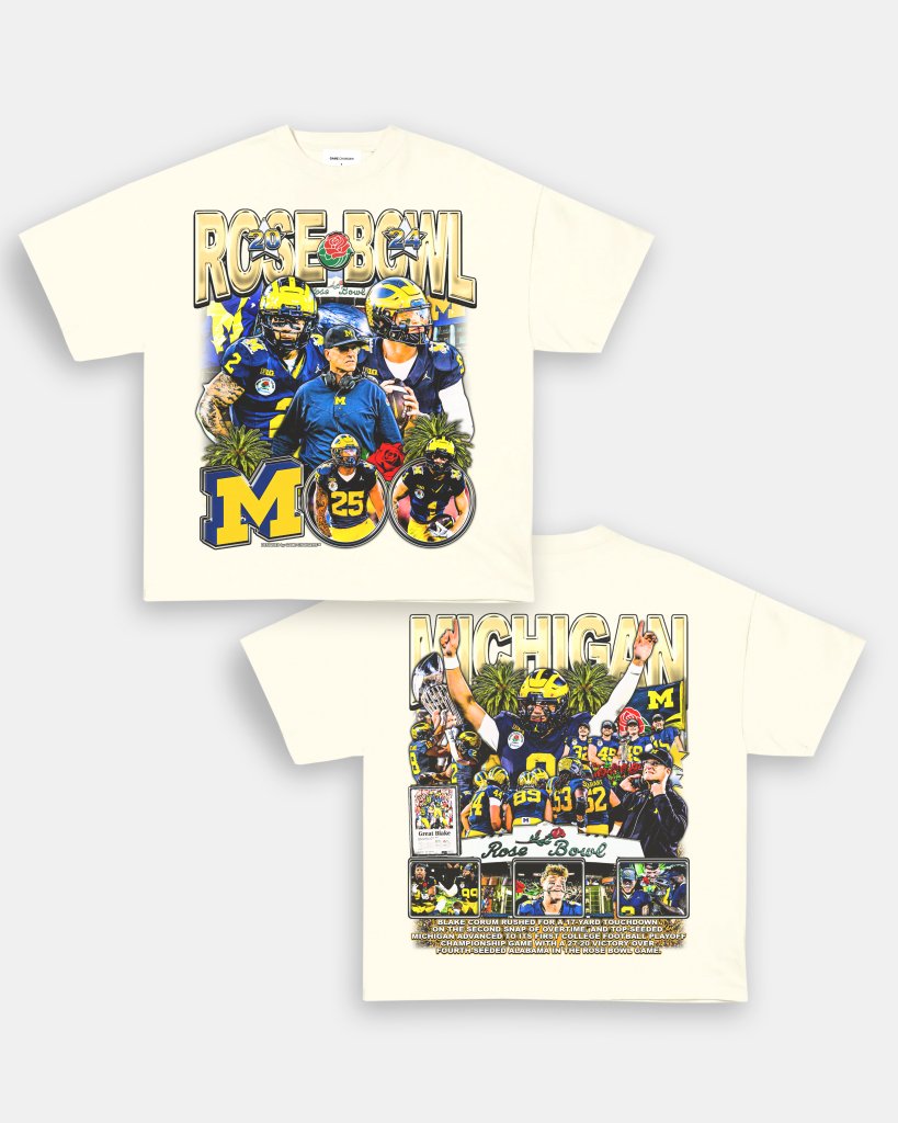 MICHIGAN - ROSE BOWL TEE - [DS] - VIBRAS® VIBRAS - GRAPHIC TEES - GAME CHANGERS