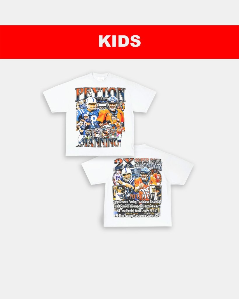 PEYTON MANNING 2 - KIDS TEE [DS] - VIBRAS® VIBRAS - GRAPHIC TEES - GAME CHANGERS