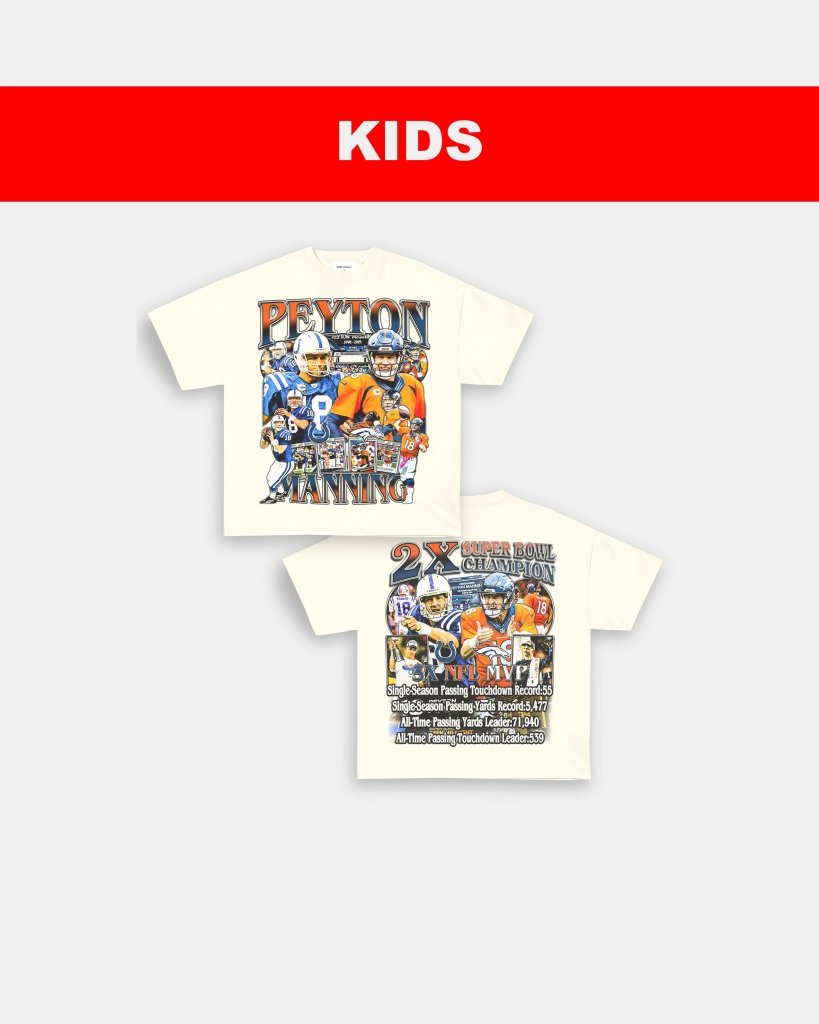 PEYTON MANNING 2 - KIDS TEE [DS] - VIBRAS® VIBRAS - GRAPHIC TEES - GAME CHANGERS