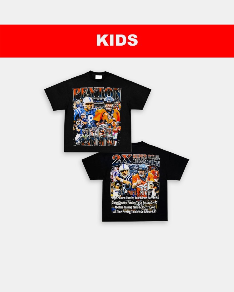 PEYTON MANNING 2 - KIDS TEE [DS] - VIBRAS® VIBRAS - GRAPHIC TEES - GAME CHANGERS