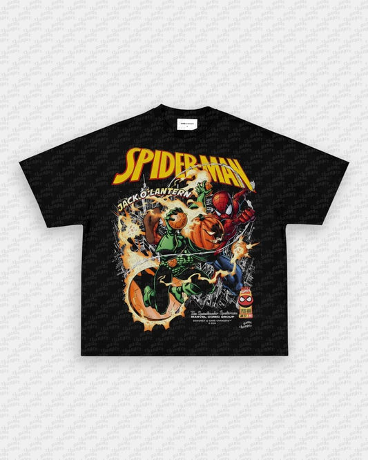 SPIDER - MAN VS JACK O' LANTERN V2 TEE - VIBRAS® VIBRAS - GRAPHIC TEES - GAME CHANGERS