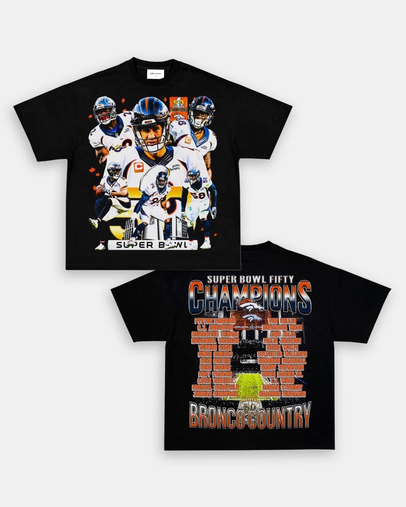 SUPER BOWL 50 CHAMPS - BRONCOS TEE - [DS] - VIBRAS® VIBRAS - GRAPHIC TEES - GAME CHANGERS