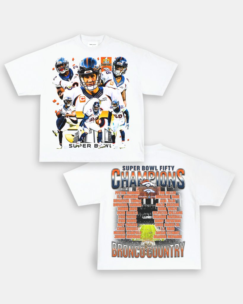 SUPER BOWL 50 CHAMPS - BRONCOS TEE - [DS] - VIBRAS® VIBRAS - GRAPHIC TEES - GAME CHANGERS