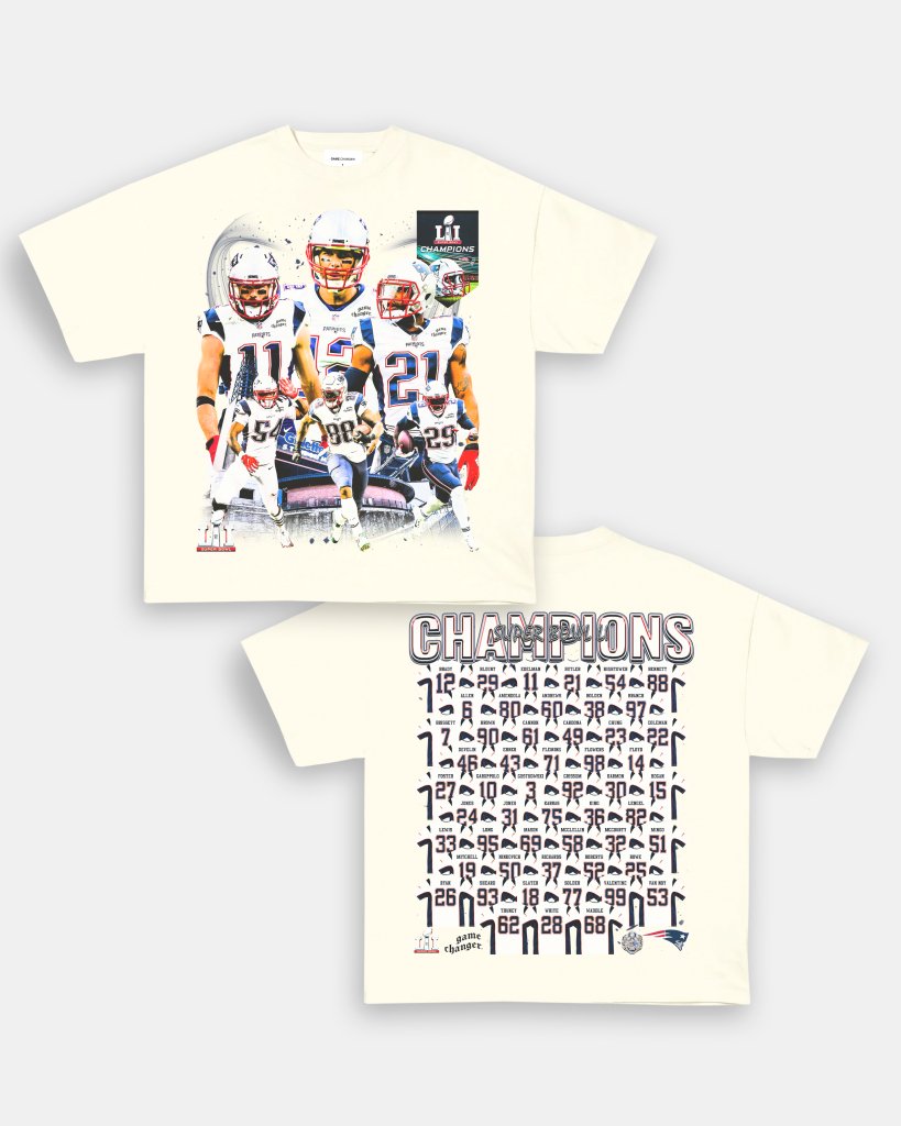 SUPER BOWL LI CHAMPS - PATRIOTS TEE - [DS] - VIBRAS® VIBRAS - GRAPHIC TEES - GAME CHANGERS