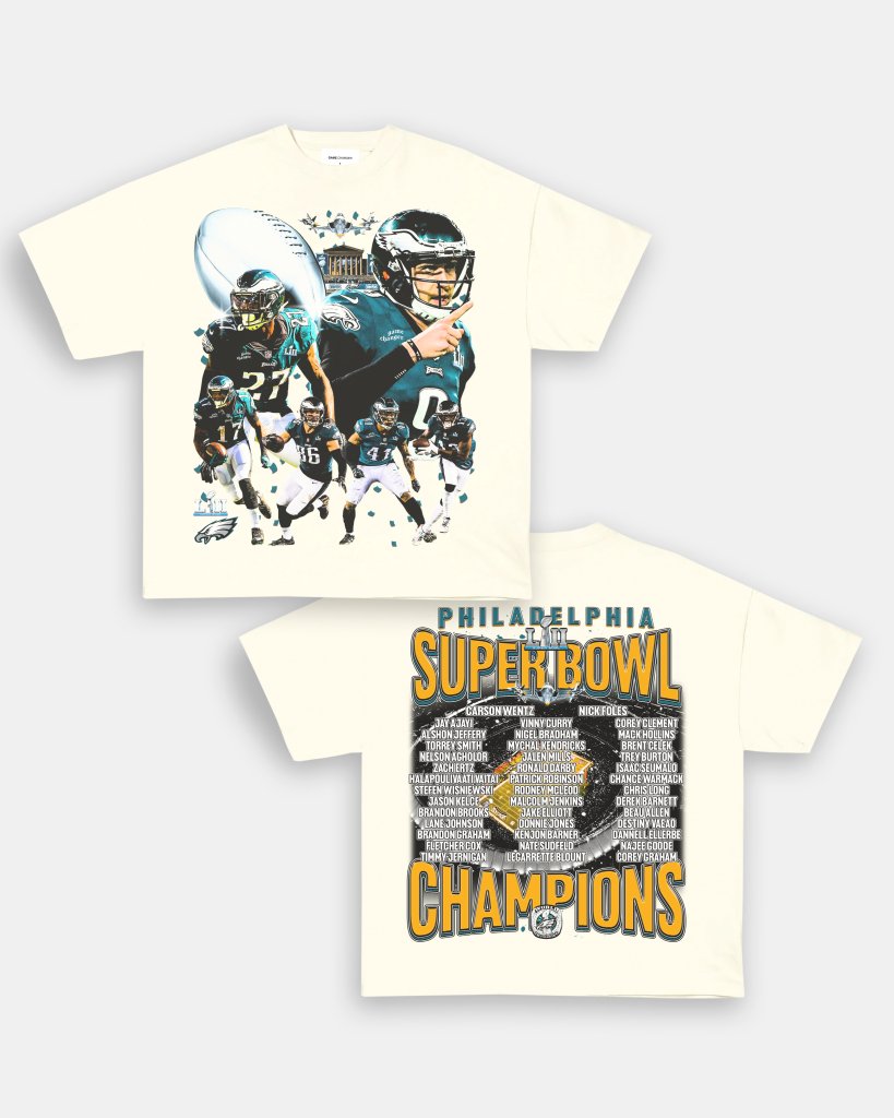 SUPER BOWL LII CHAMPS - EAGLES TEE - [DS] - VIBRAS® VIBRAS - GRAPHIC TEES - GAME CHANGERS