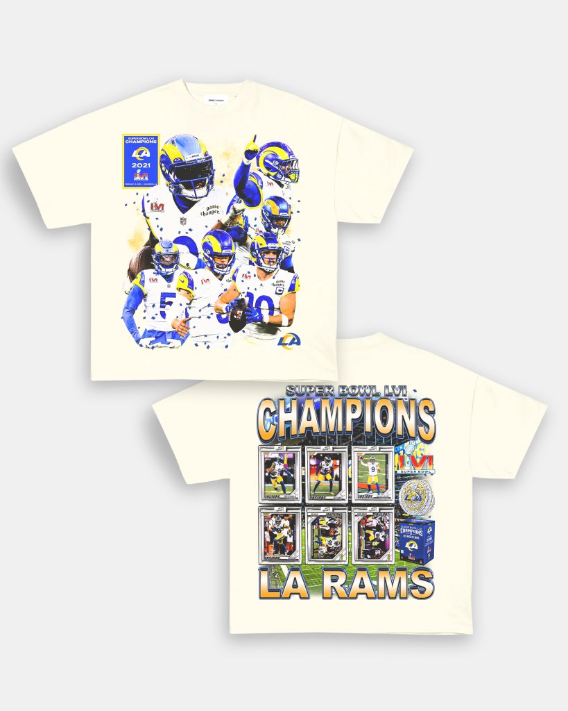 SUPER BOWL LVI CHAMPS - RAMS TEE - [DS] - VIBRAS® VIBRAS - GRAPHIC TEES - GAME CHANGERS