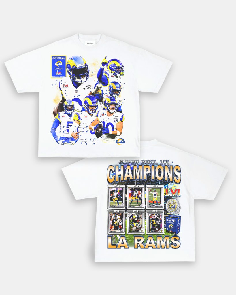 SUPER BOWL LVI CHAMPS - RAMS TEE - [DS] - VIBRAS® VIBRAS - GRAPHIC TEES - GAME CHANGERS