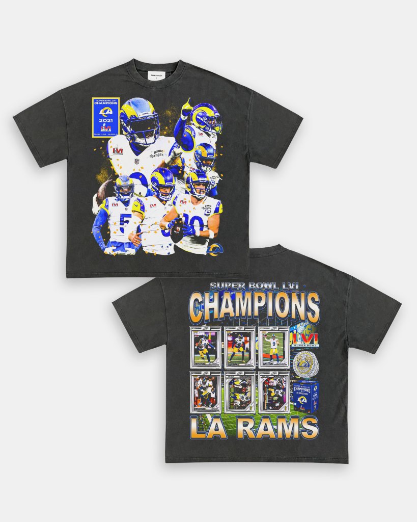 SUPER BOWL LVI CHAMPS - RAMS TEE - [DS] - VIBRAS® VIBRAS - GRAPHIC TEES - GAME CHANGERS