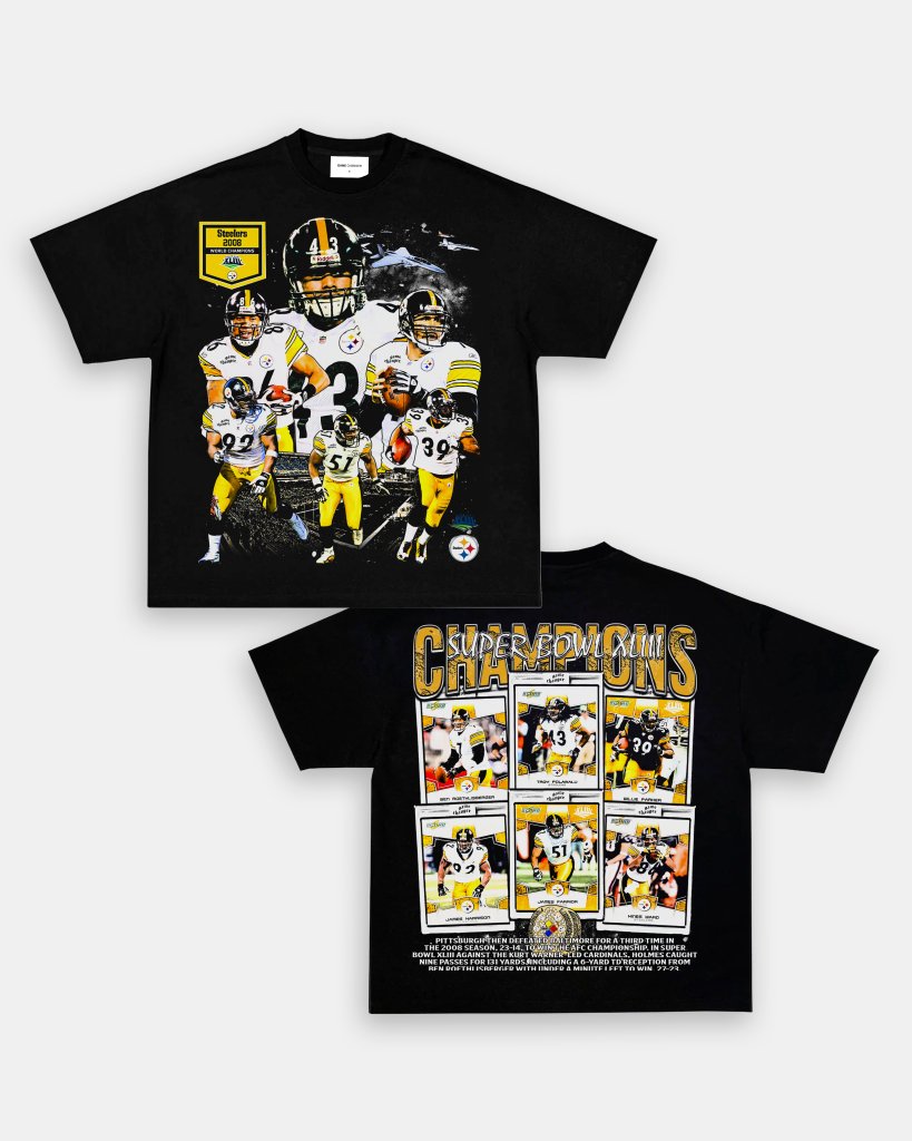 SUPER BOWL XLIII CHAMPS - STEELERS TEE - [DS] - VIBRAS® VIBRAS - GRAPHIC TEES - GAME CHANGERS