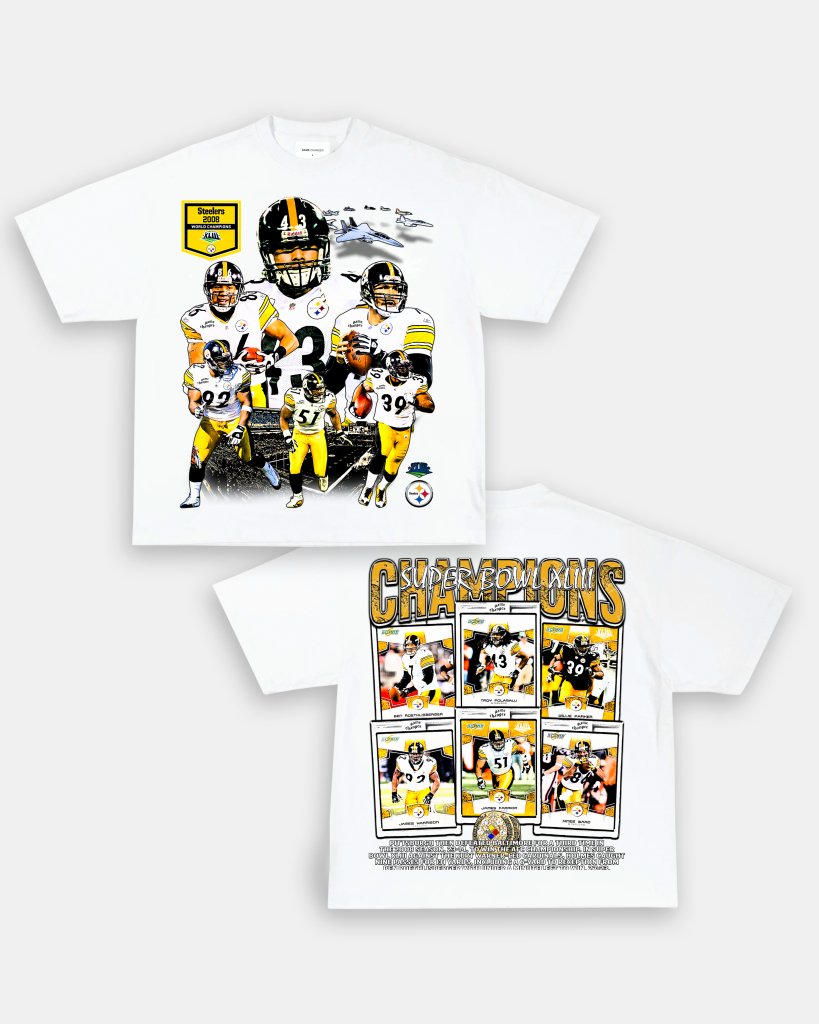 SUPER BOWL XLIII CHAMPS - STEELERS TEE - [DS] - VIBRAS® VIBRAS - GRAPHIC TEES - GAME CHANGERS