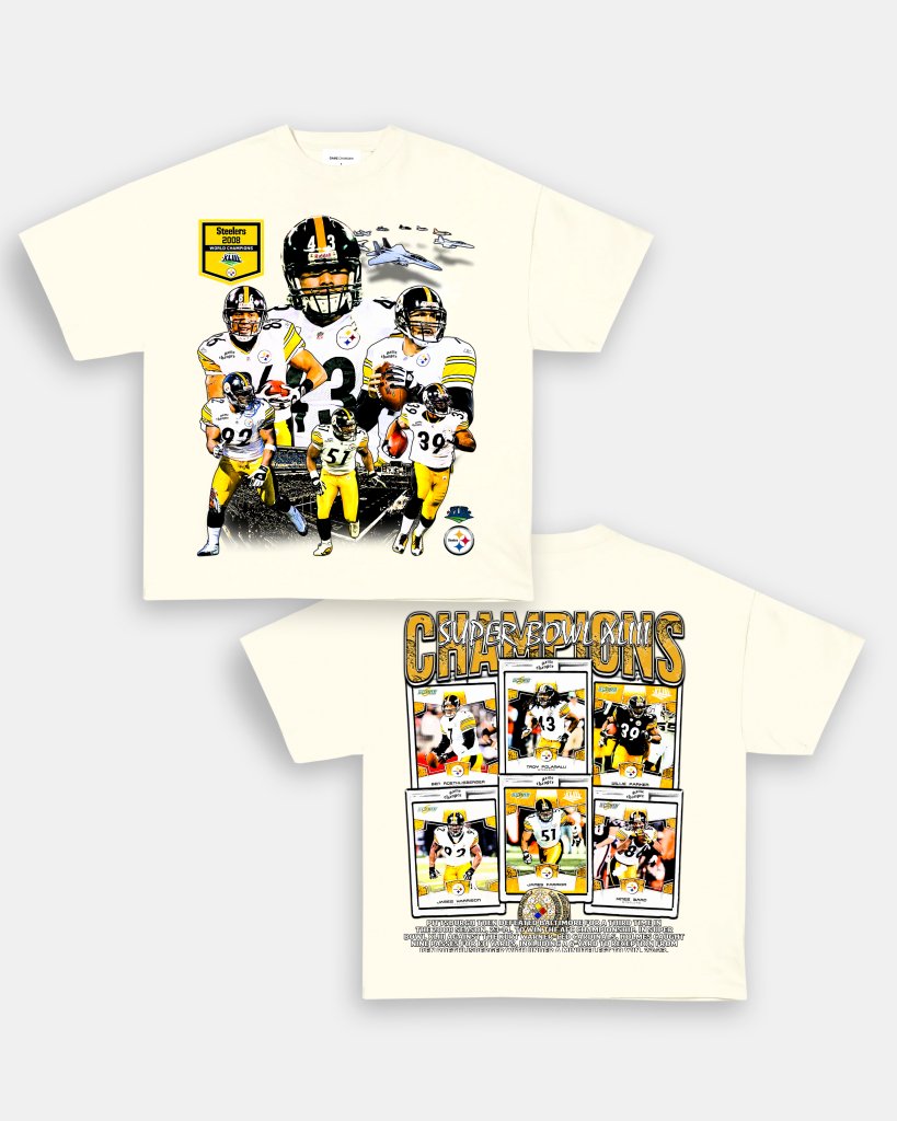 SUPER BOWL XLIII CHAMPS - STEELERS TEE - [DS] - VIBRAS® VIBRAS - GRAPHIC TEES - GAME CHANGERS