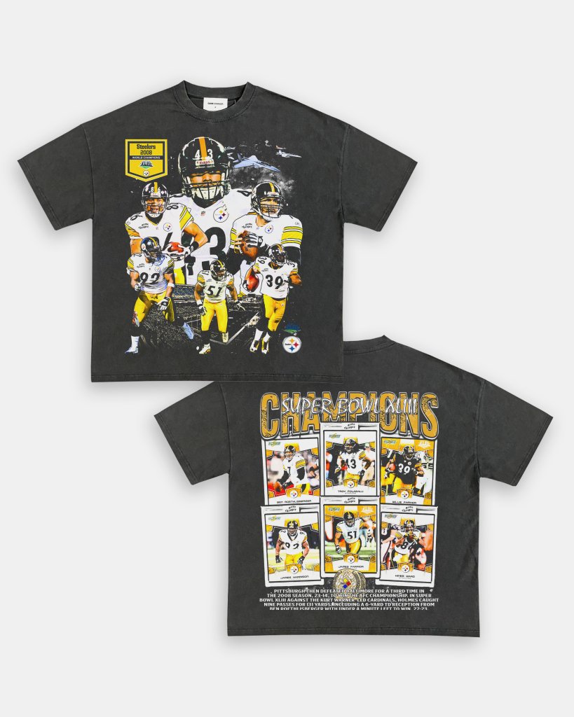 SUPER BOWL XLIII CHAMPS - STEELERS TEE - [DS] - VIBRAS® VIBRAS - GRAPHIC TEES - GAME CHANGERS