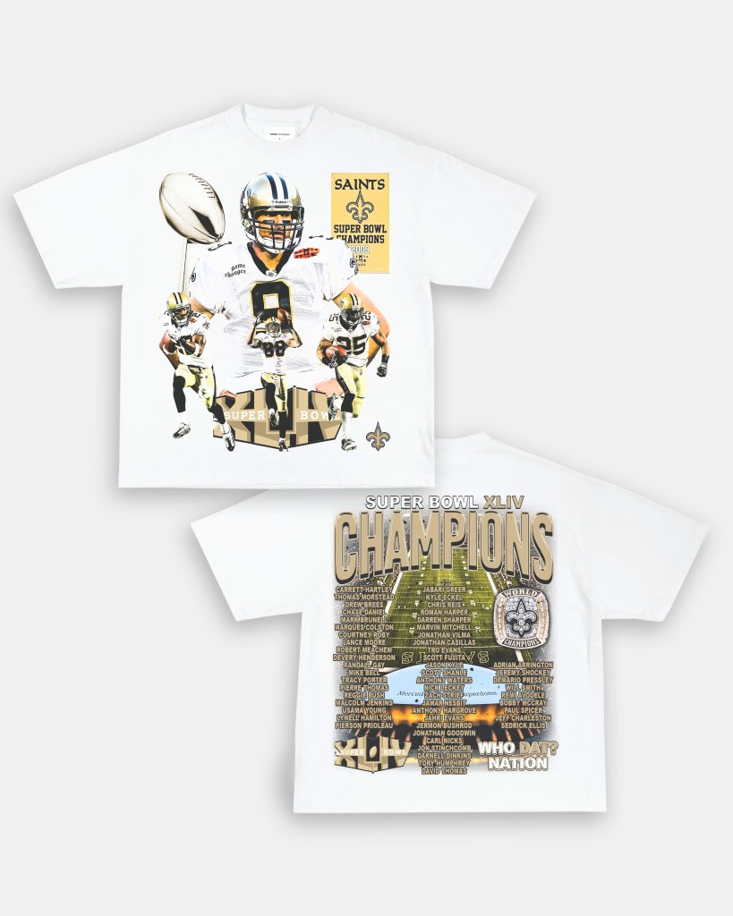 SUPER BOWL XLIV CHAMPS - SAINTS TEE - [DS] - VIBRAS® VIBRAS - GRAPHIC TEES - GAME CHANGERS