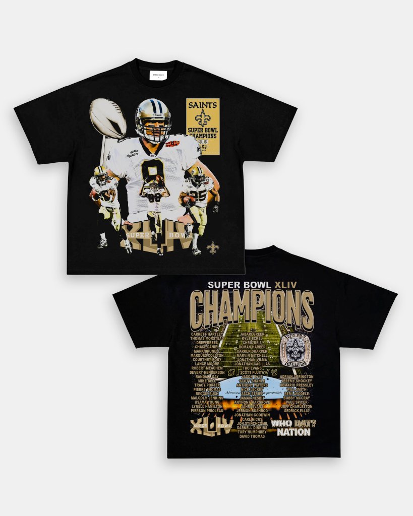 SUPER BOWL XLIV CHAMPS - SAINTS TEE - [DS] - VIBRAS® VIBRAS - GRAPHIC TEES - GAME CHANGERS