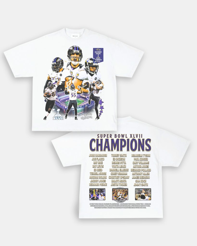 SUPER BOWL XLVII CHAMPS - RAVENS TEE - [DS] - VIBRAS® VIBRAS - GRAPHIC TEES - GAME CHANGERS