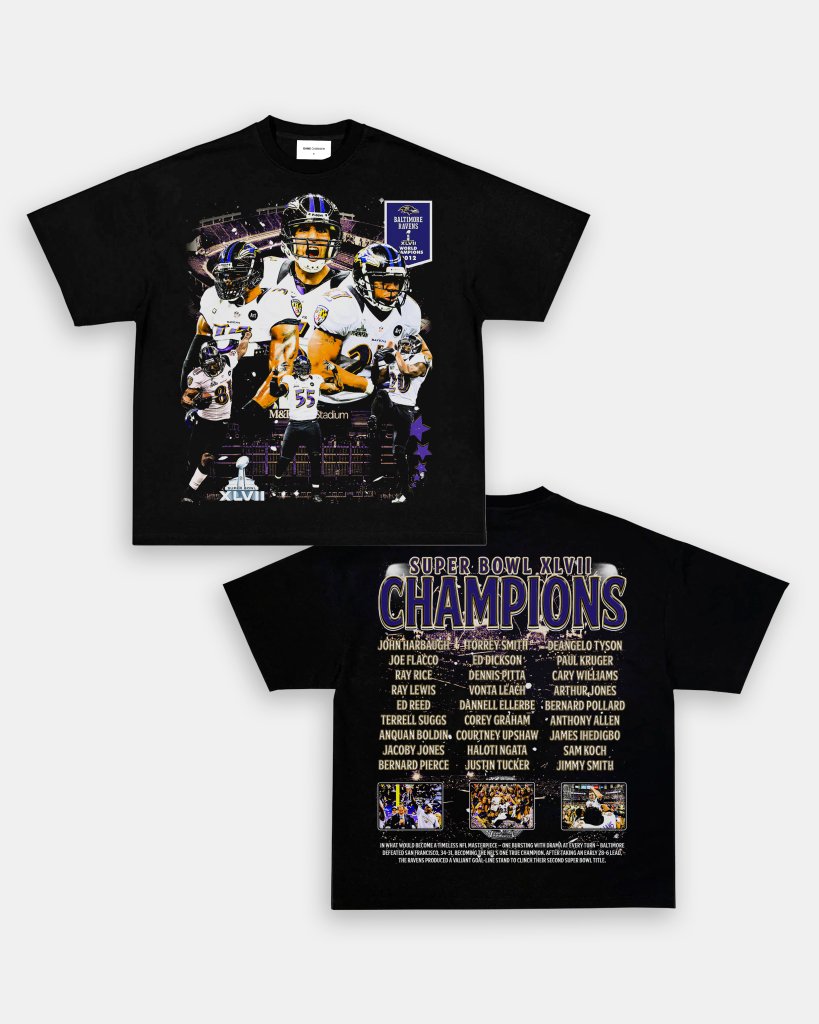 SUPER BOWL XLVII CHAMPS - RAVENS TEE - [DS] - VIBRAS® VIBRAS - GRAPHIC TEES - GAME CHANGERS