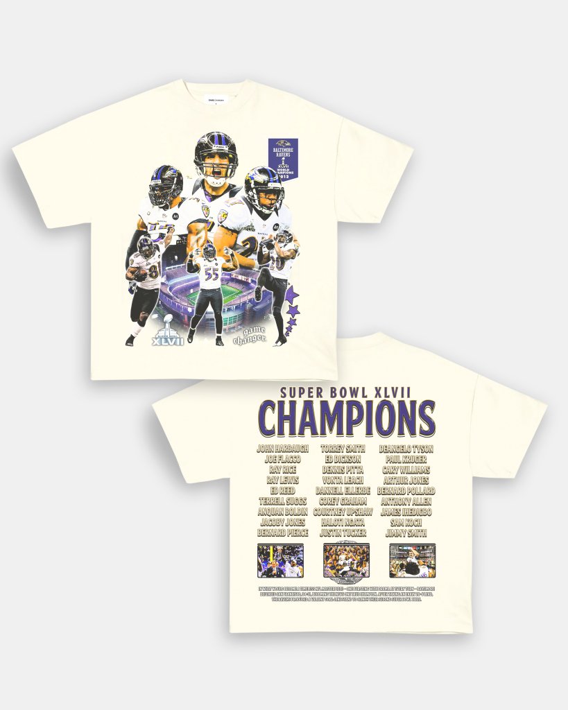 SUPER BOWL XLVII CHAMPS - RAVENS TEE - [DS] - VIBRAS® VIBRAS - GRAPHIC TEES - GAME CHANGERS