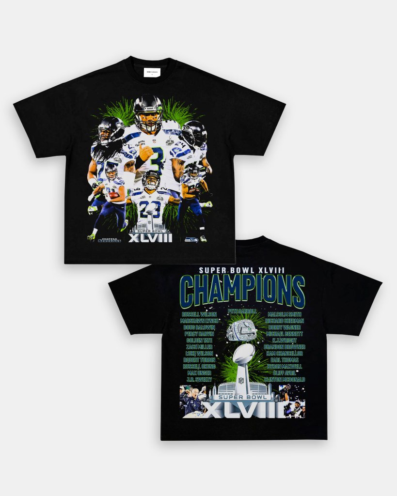 SUPER BOWL XLVIII CHAMPS - SEAHAWKS TEE - [DS] - VIBRAS® VIBRAS - GRAPHIC TEES - GAME CHANGERS