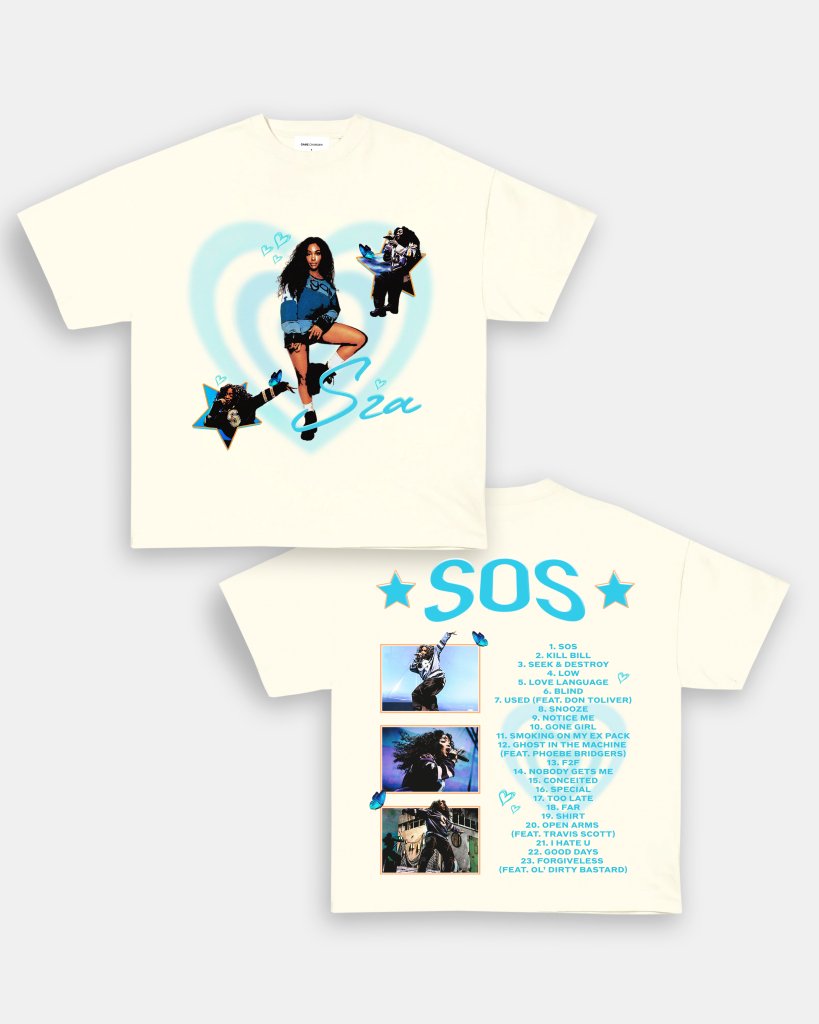 SZA SOS 2 TEE - [DS] - VIBRAS® VIBRAS - GRAPHIC TEES - GAME CHANGERS