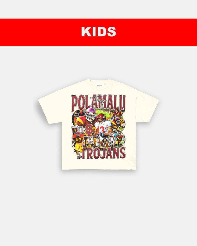 TROY POLAMALU - USC - KIDS TEE - VIBRAS® VIBRAS - GRAPHIC TEES - GAME CHANGERS