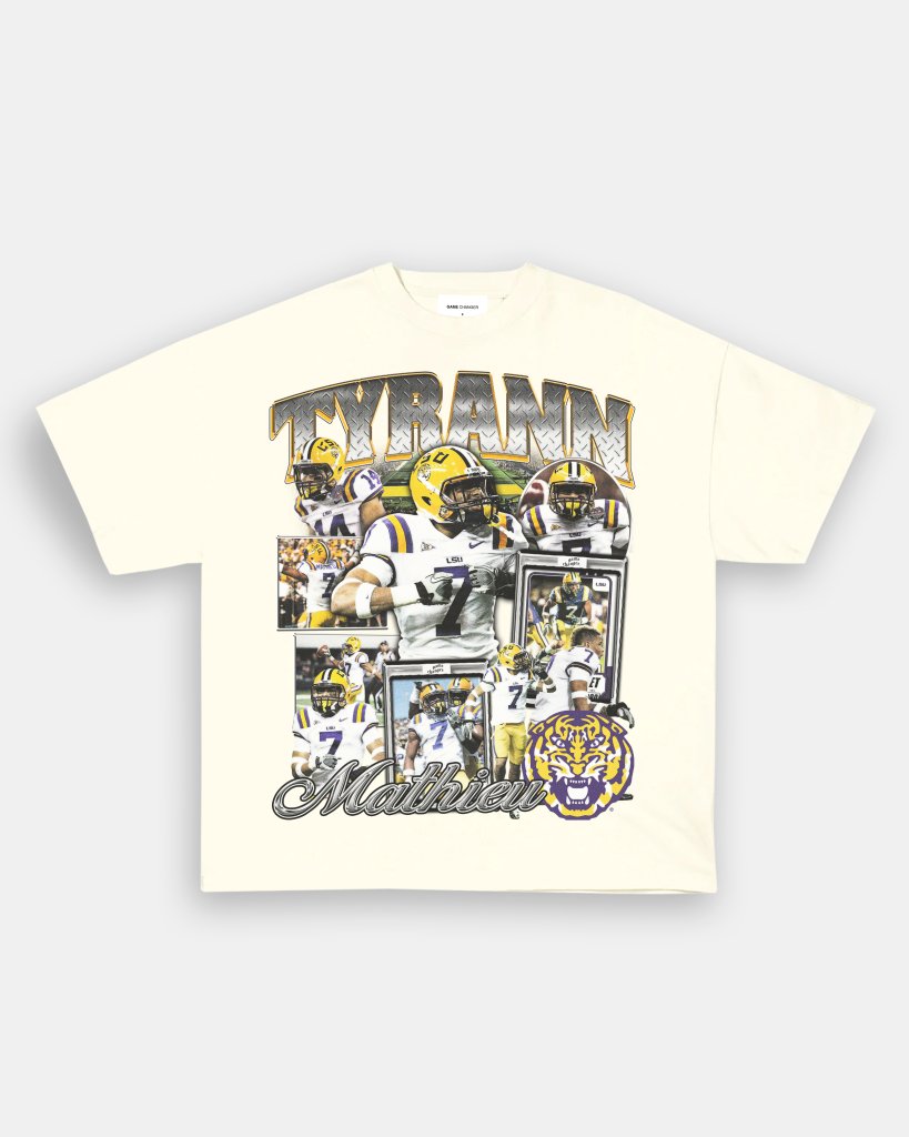 TYRANN MATHIEU - LSU TEE - VIBRAS® VIBRAS - GRAPHIC TEES - GAME CHANGERS