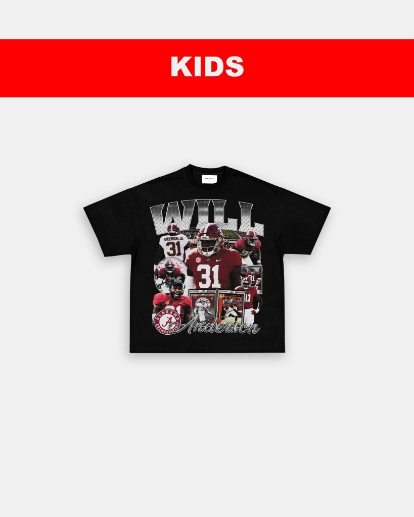 WILL ANDERSON JR - ALABAMA - KIDS TEE - VIBRAS® VIBRAS - GRAPHIC TEES - GAME CHANGERS