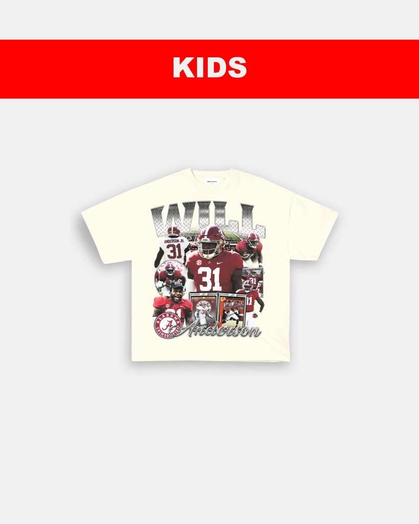 WILL ANDERSON JR - ALABAMA - KIDS TEE - VIBRAS® VIBRAS - GRAPHIC TEES - GAME CHANGERS