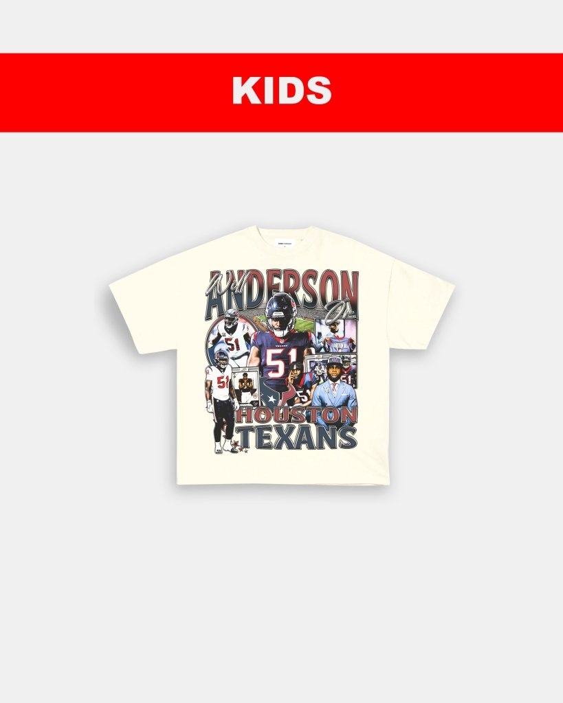 WILL ANDERSON JR - TEXANS - KIDS TEE - VIBRAS® VIBRAS - GRAPHIC TEES - GAME CHANGERS